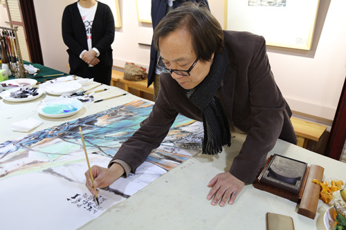 "家和万事兴"宋丰光张锦平夫妇国画精品展开展